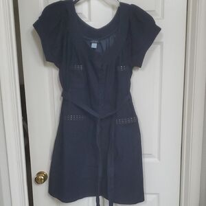 Dots Navy Midi Dress